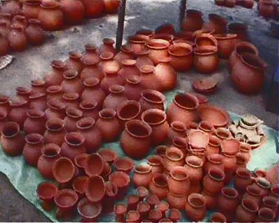 Terracotta of Mayurbhanj District in a weekly village market