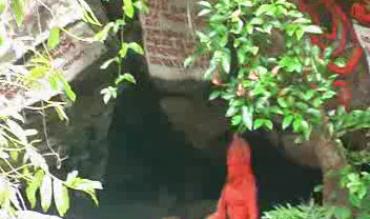 natural stone cave temple of lord hanuman at sitakund