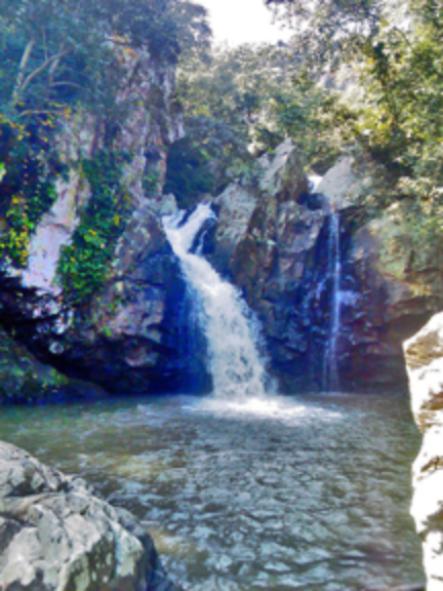 sitakund waterfall near Lulung inside Similipal of Mayurbhanj