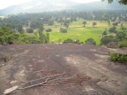 Stonebed at Tiring Buru inside Similipal of Mayurbhanj