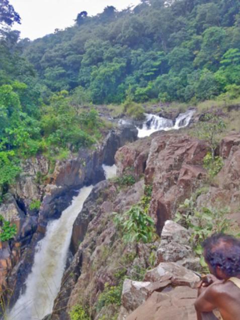 Hatihara water fall near Karanjia over Deo river inside Similipal of Mayurbhanj