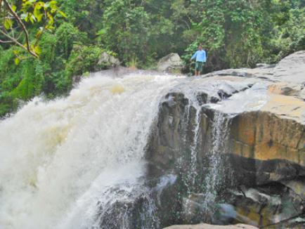 Kadali Daraha Waterfall near Karanjia over Deo river inside Similipal of Mayurbhanj